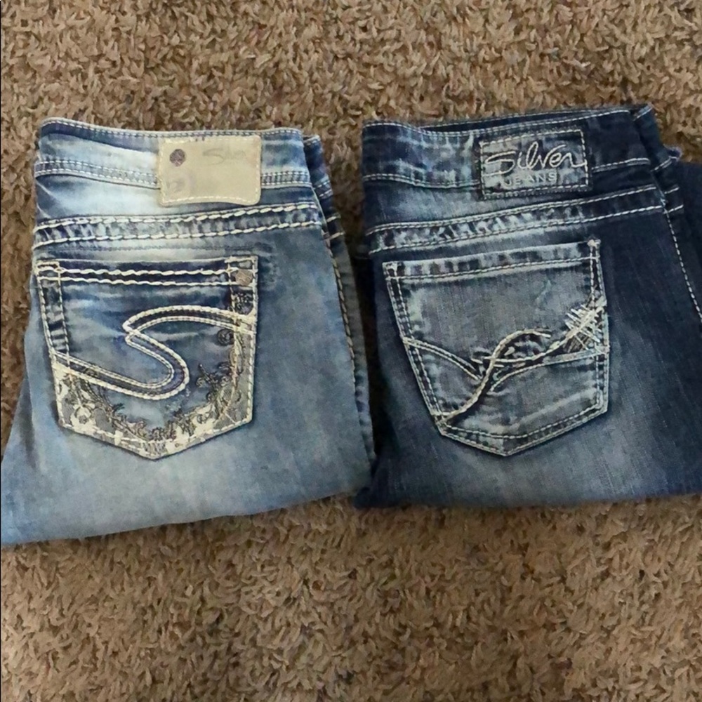Silver jeans
